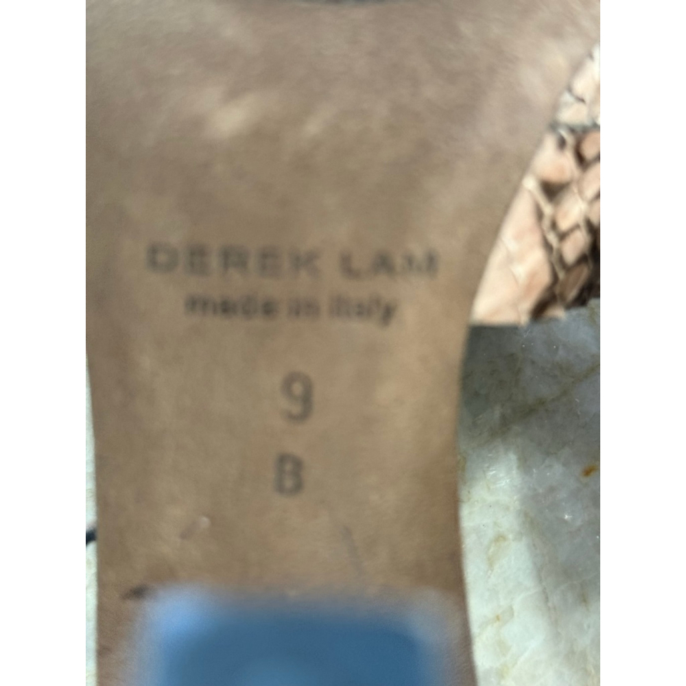 Derek Lam Beige Peach Python Print Heels Size 9, … - image 8